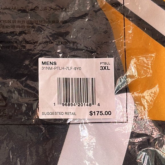 Pittsburgh Steelers TJ Watt NFL Jersey Black, Yellow White - Adult Size 3XL - Picture 12 of 12